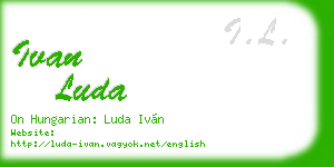 ivan luda business card